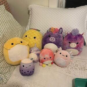 8 Squishmallow Bundle. 4 x 8” and 4 x 5”.